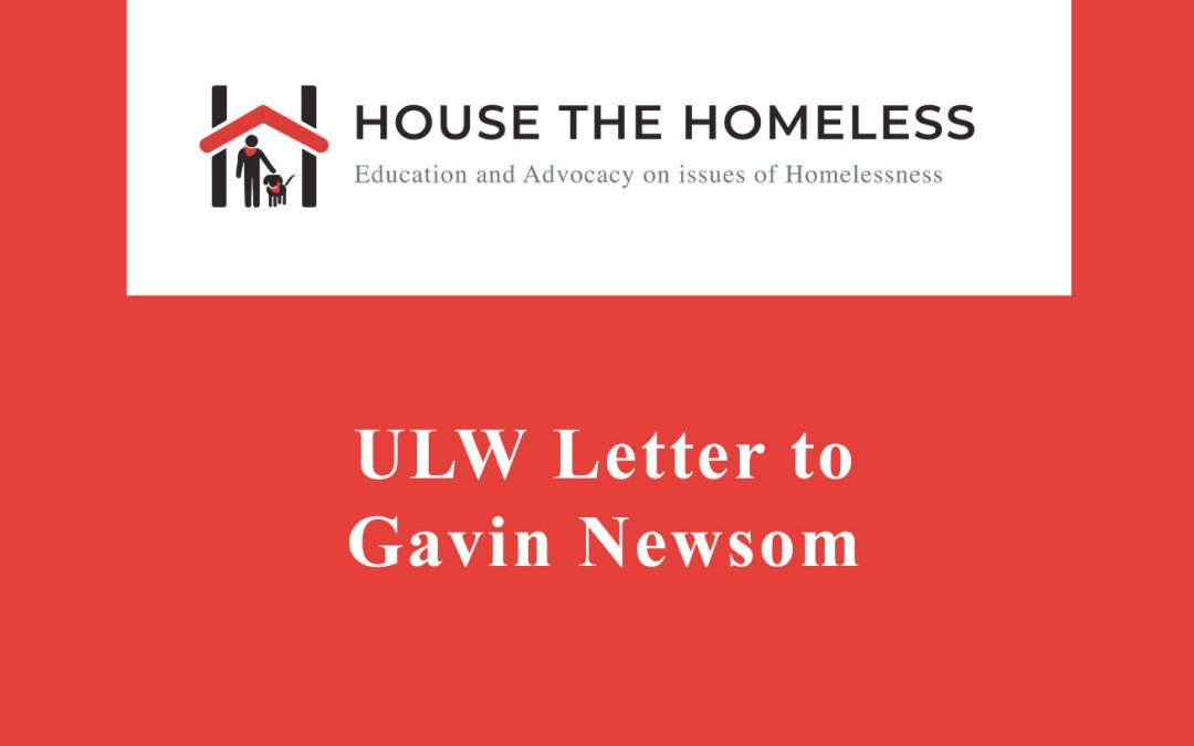 ULW letter to Gavin Newsom 2025